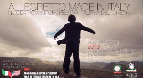 Allegretto Made in Italy,video della colonna sonora dell'Anno Italia-USA