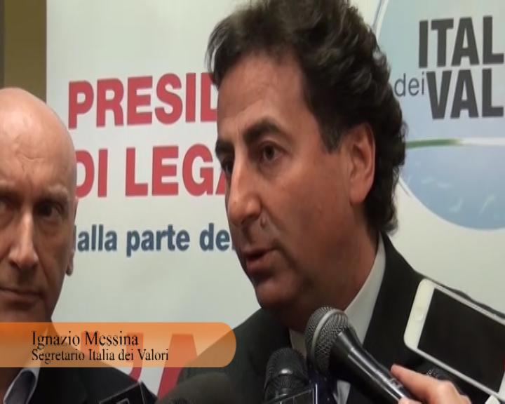 L'Aquila, il presidio della legalita' dell'IdV